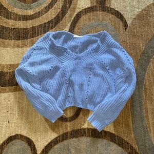 Off the Shoulder Cable Knit Sweater